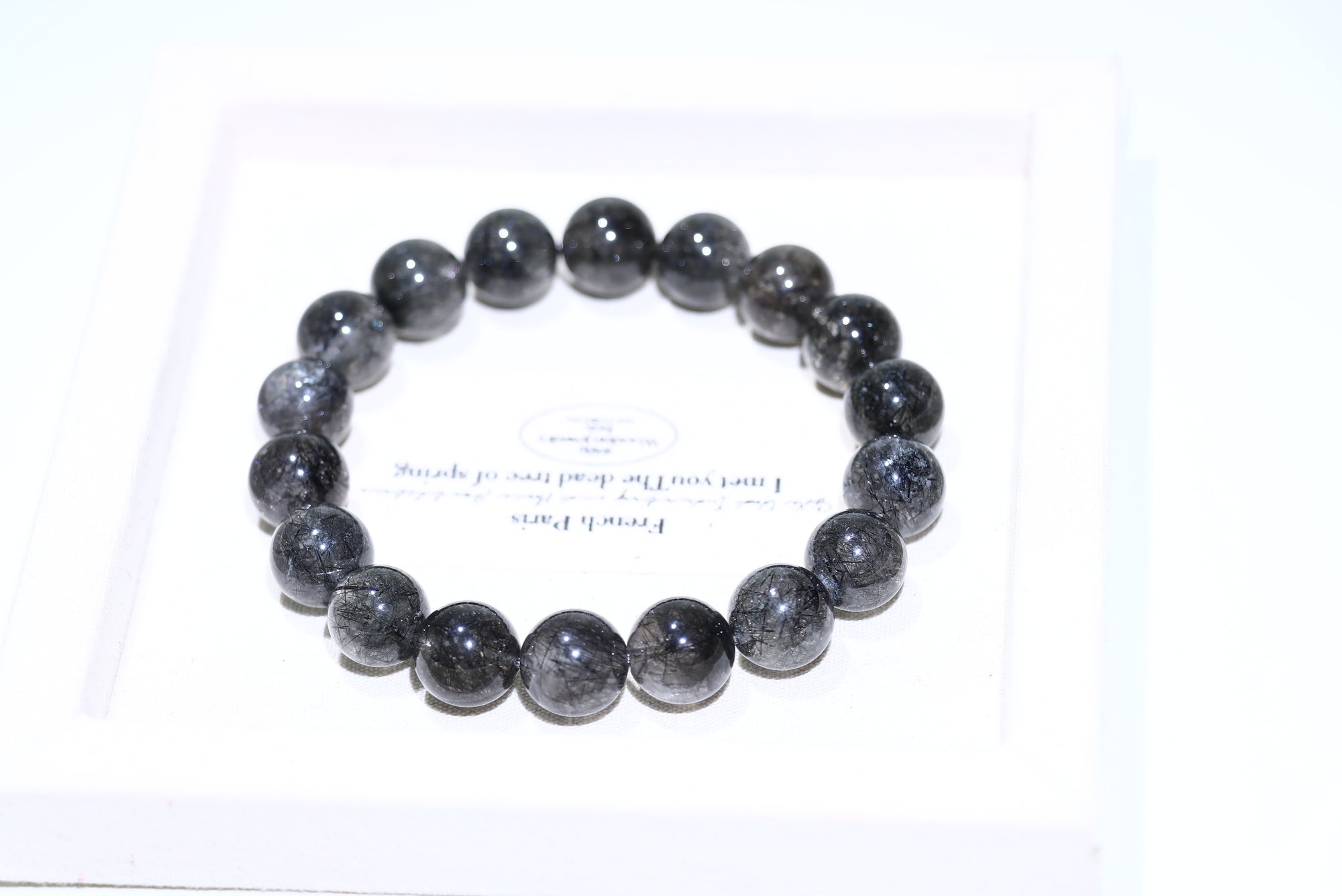 black Rutile Crystal Bracelet