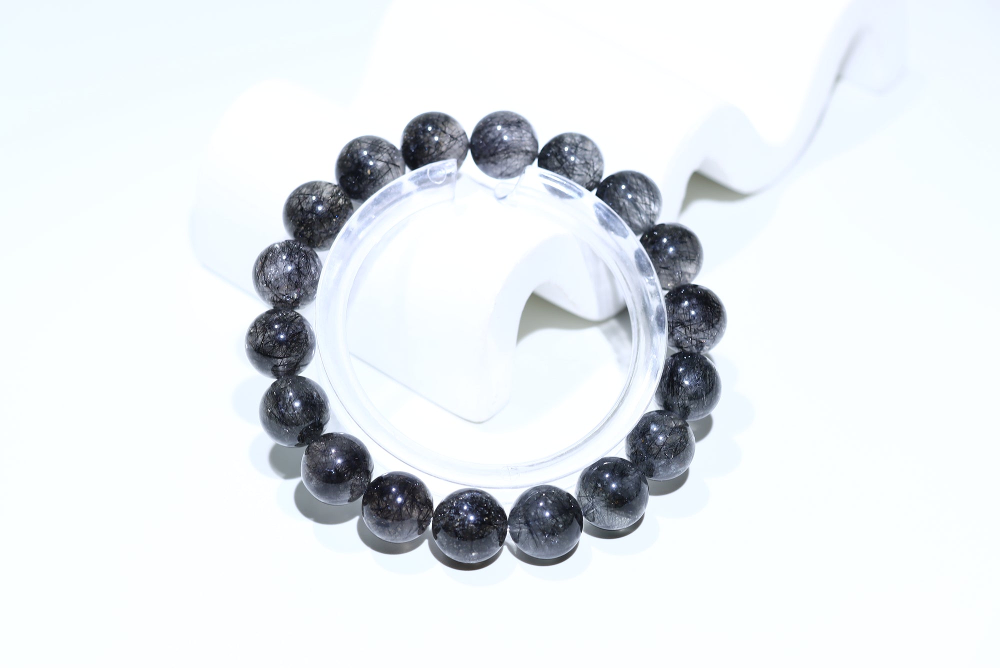 black Rutile Crystal Bracelet