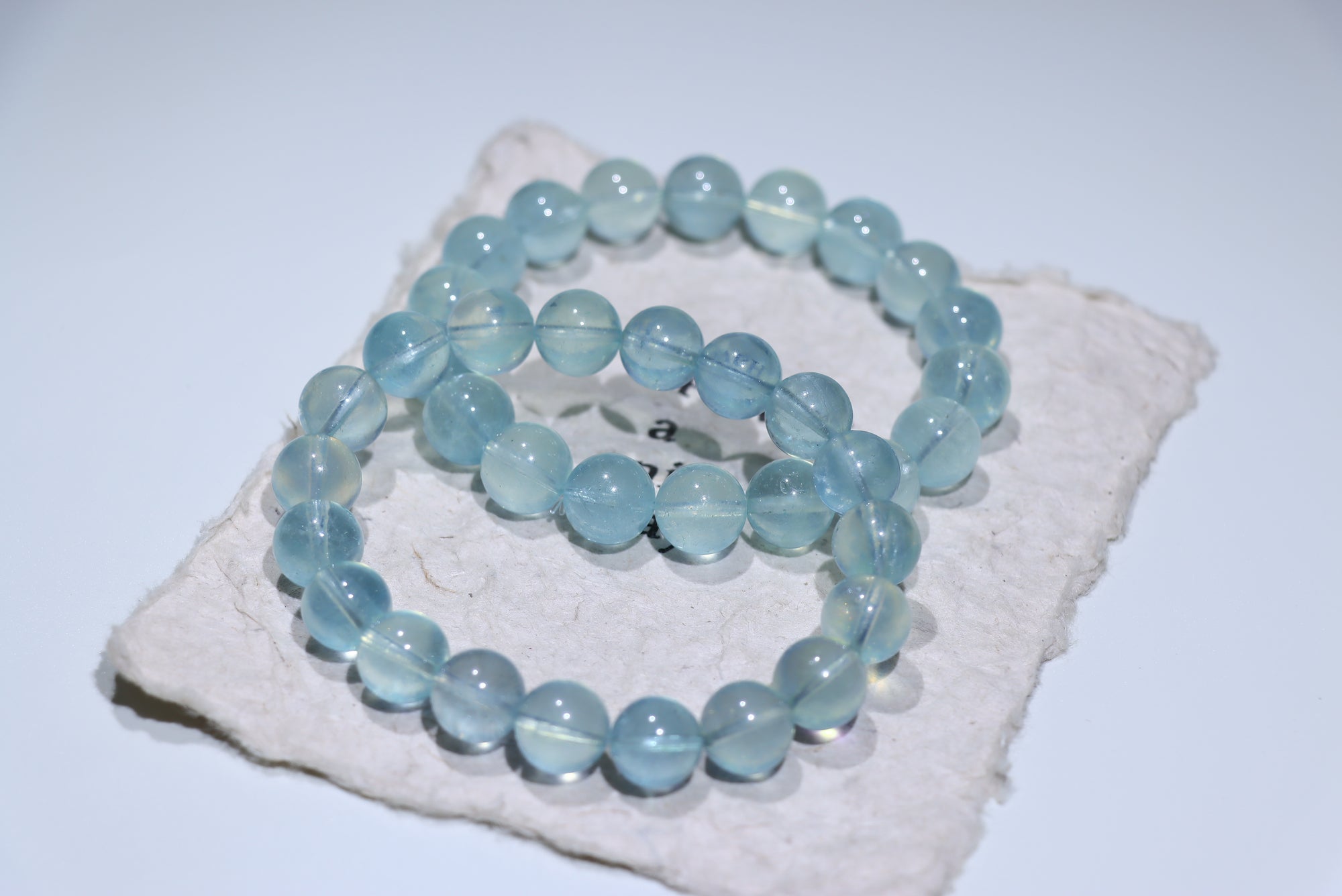 Green Aquamarine Crystal Bracelet