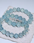 Green Aquamarine Crystal Bracelet