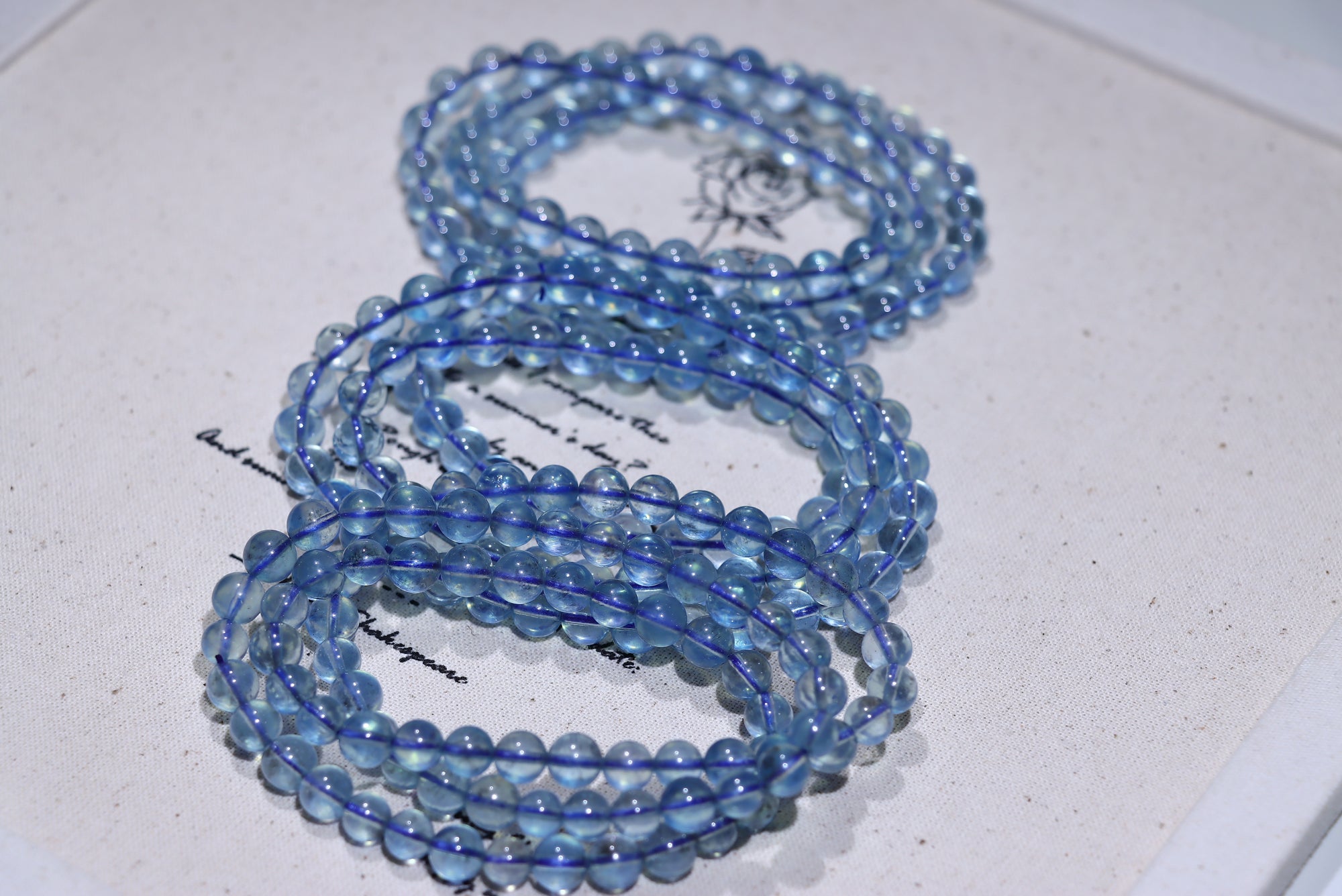 Aquamarine Crystal Bracelet