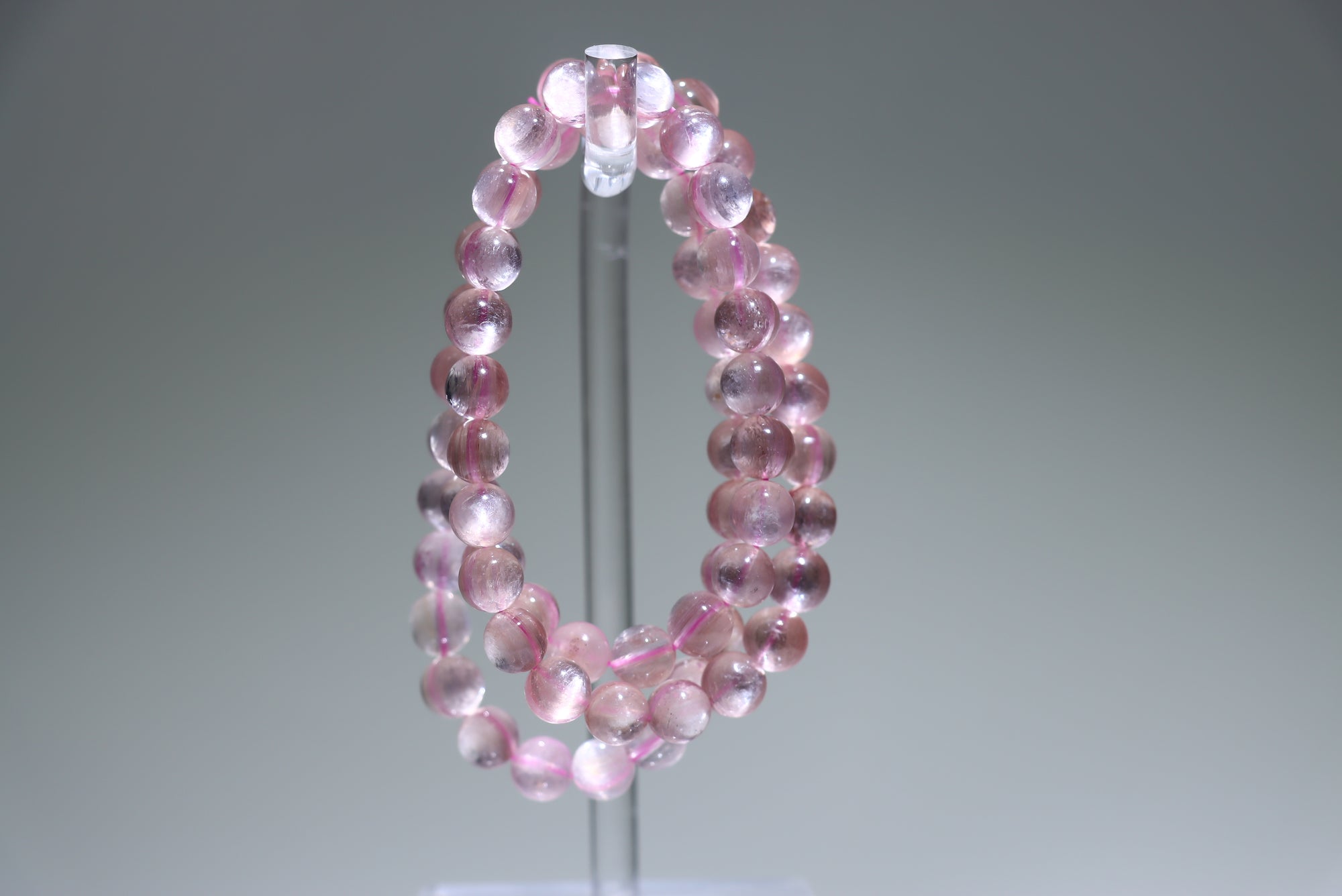 Pink  Lepidolite Crystal Bracelet