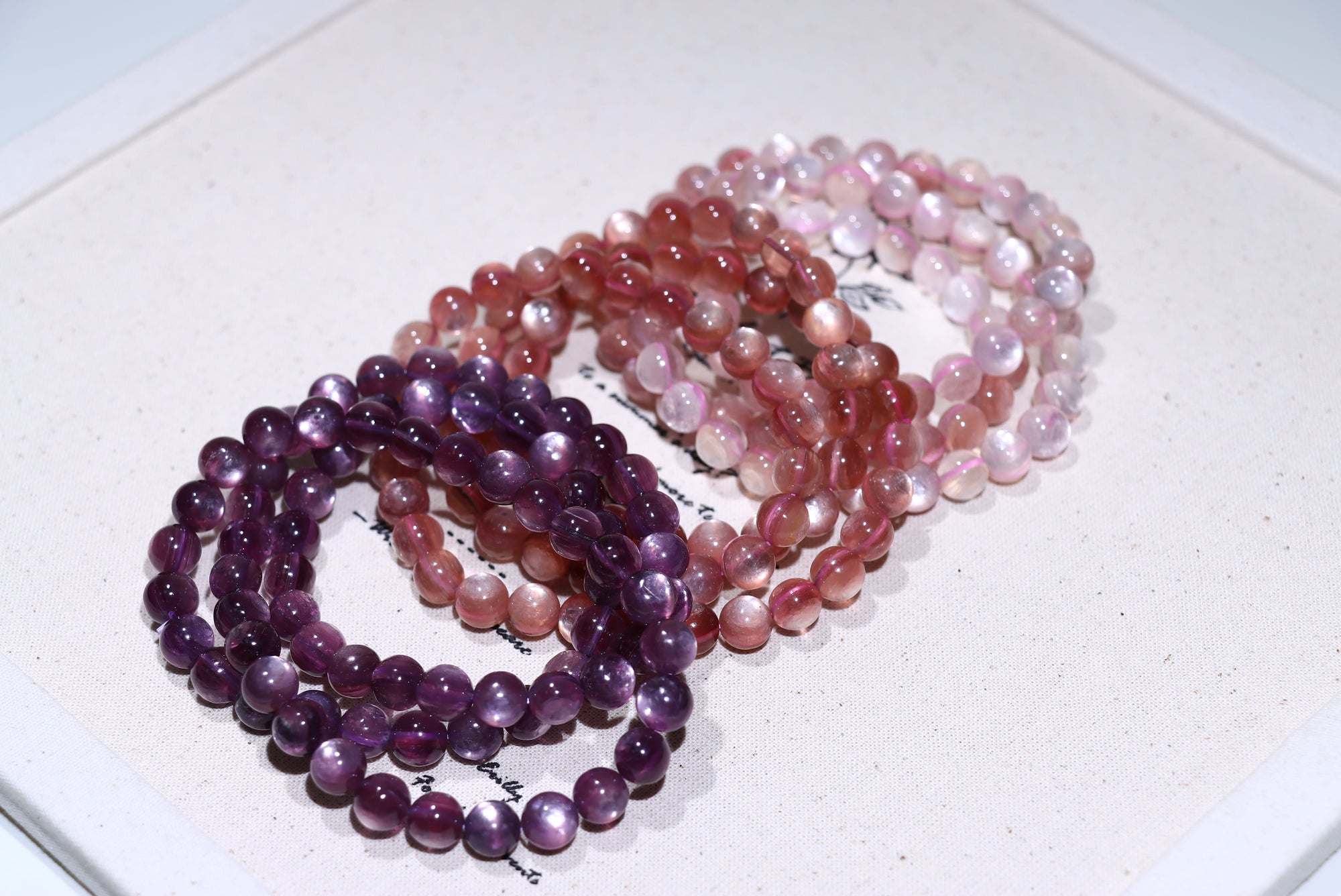 Pink  Lepidolite Crystal Bracelet