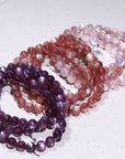 Pink  Lepidolite Crystal Bracelet