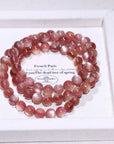 Pink  Lepidolite Crystal Bracelet