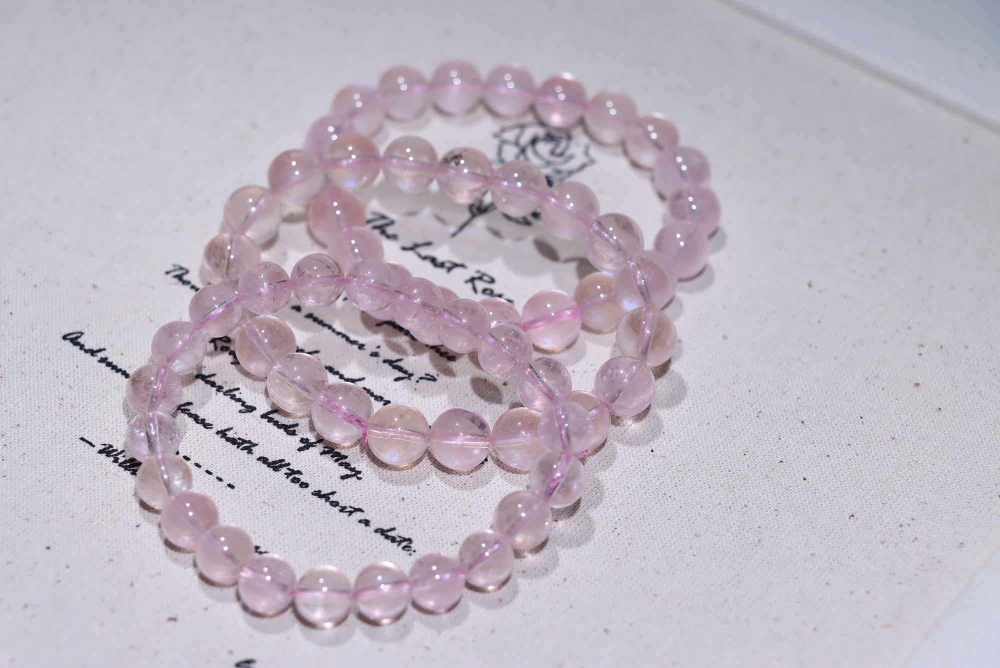 Pink Morganite Crystal Bracelet