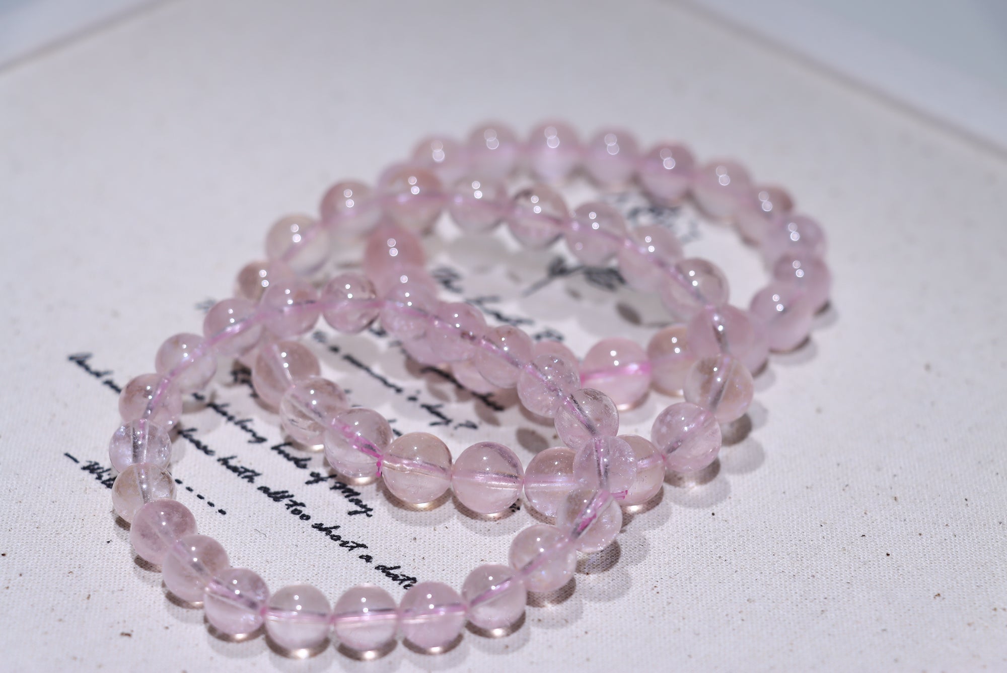 Pink Morganite Crystal Bracelet