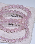 Pink Morganite Crystal Bracelet
