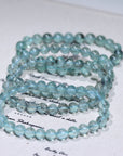 Green Aquamarine Crystal Bracelet