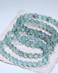 Green Aquamarine Crystal Bracelet