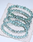 Green Aquamarine Crystal Bracelet