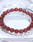 Strawberry Quartz Crystal Bracelet