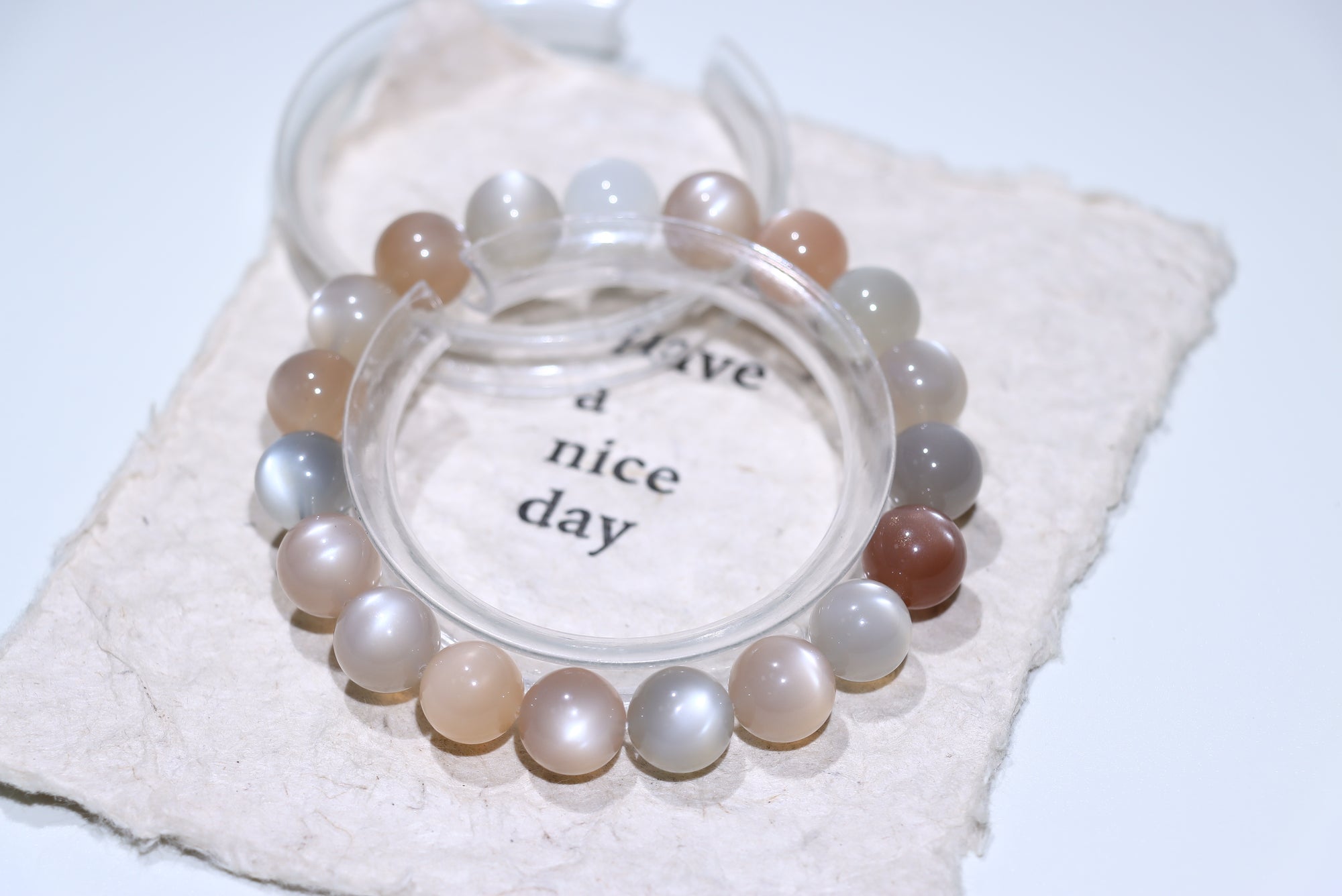 Orange Moonstone Crystal Bracelet