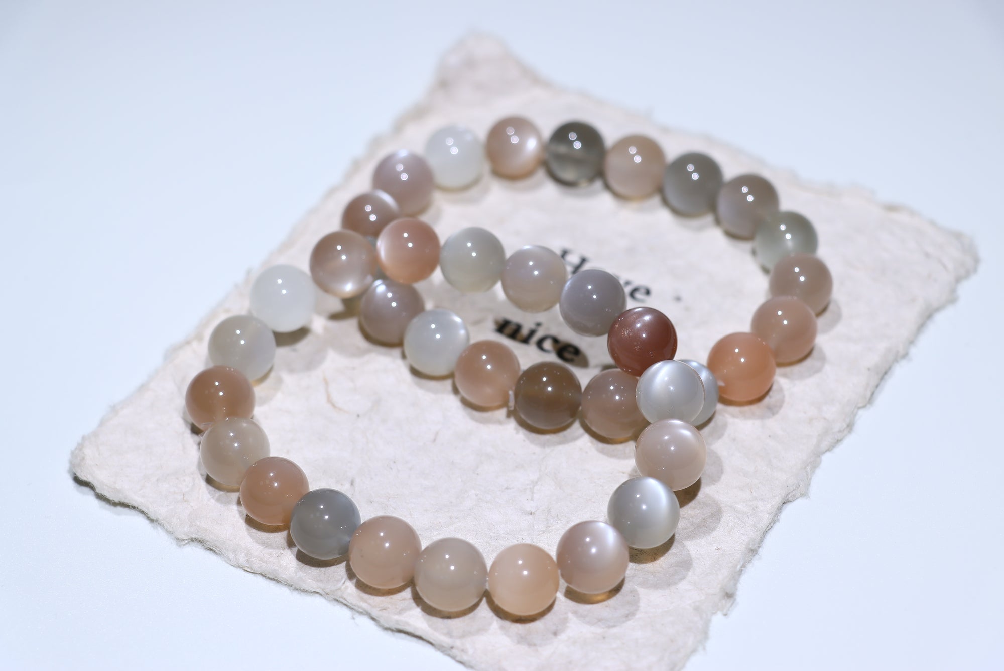 Orange Moonstone Crystal Bracelet