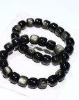 Silver Obsidian Crystal Bracelet