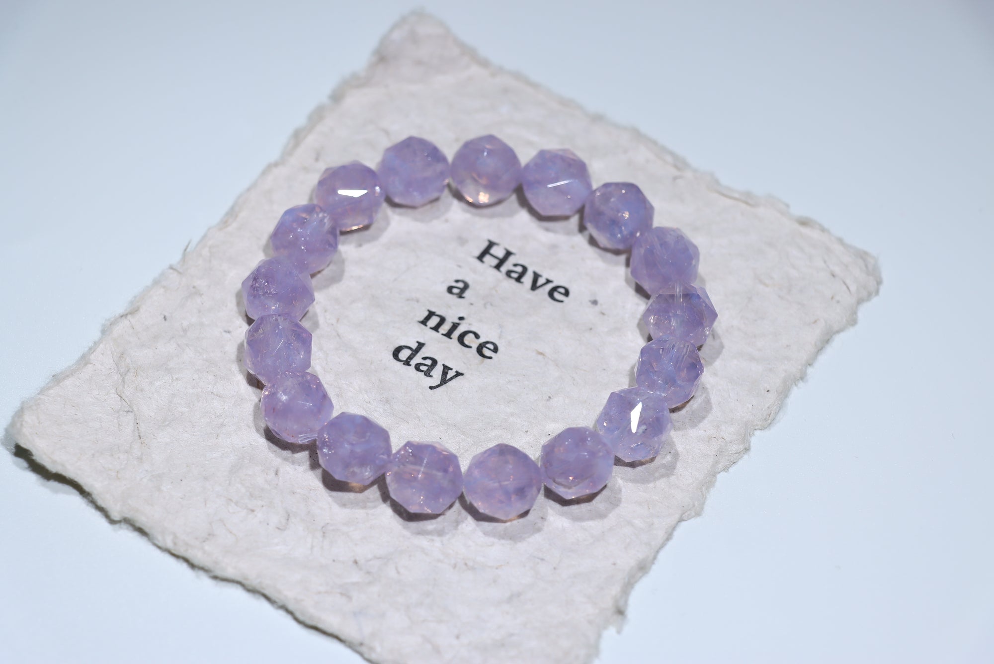 Levander moon stone Crystal Bracelet