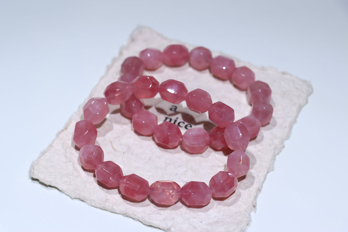 Rose Quartz Crystal Bracelet