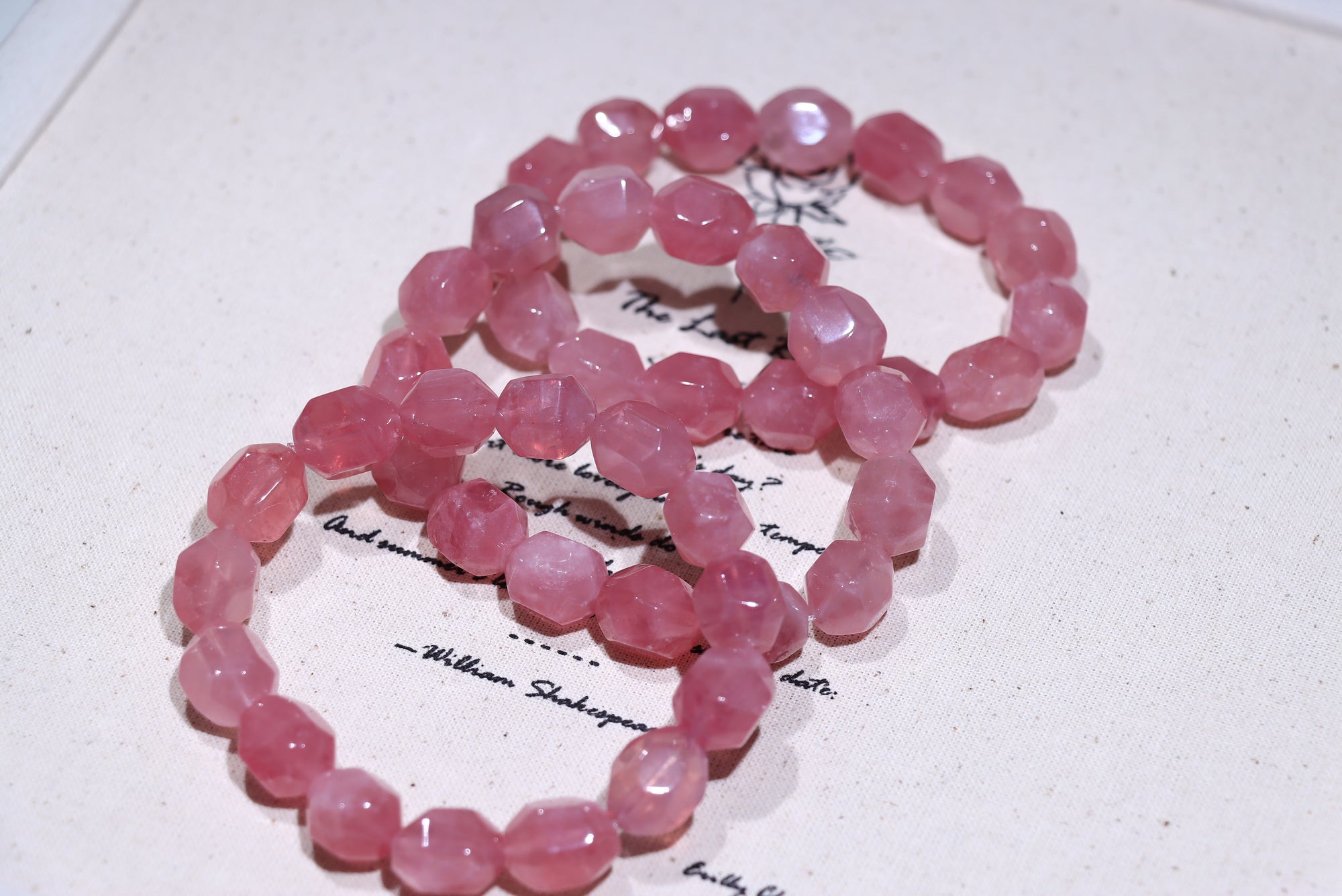 Rose Quartz Crystal Bracelet
