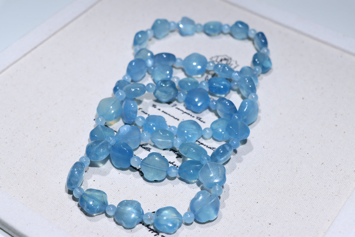 Aquamarine Crystal Bracelet
