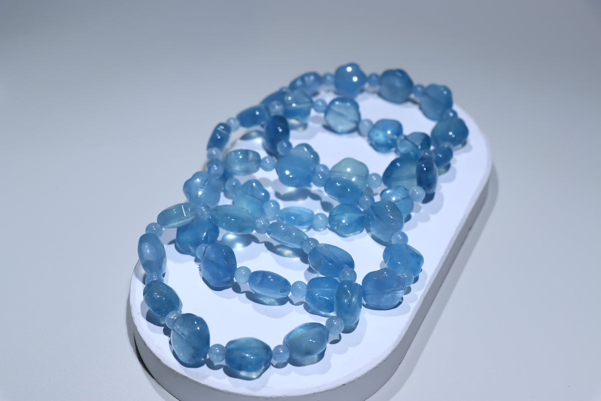 Aquamarine Crystal Bracelet