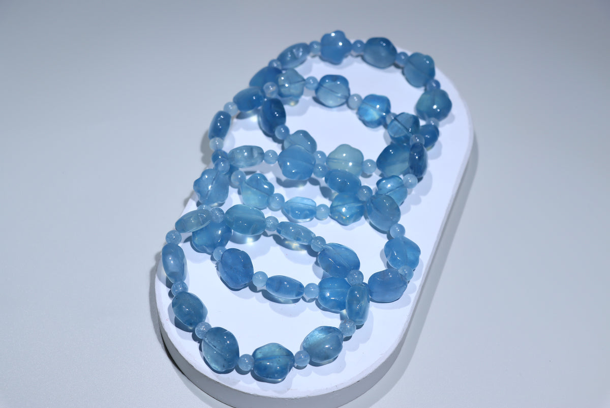 Aquamarine Crystal Bracelet