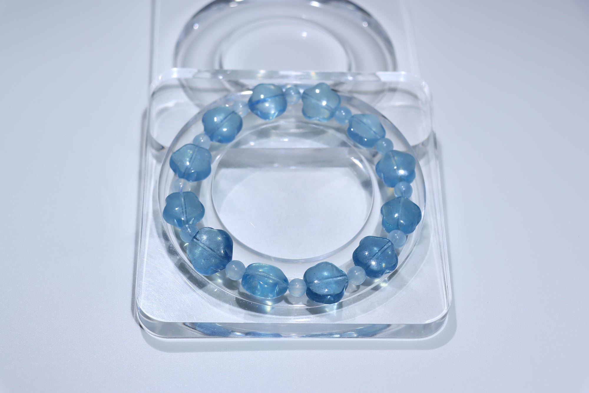 Aquamarine Crystal Bracelet