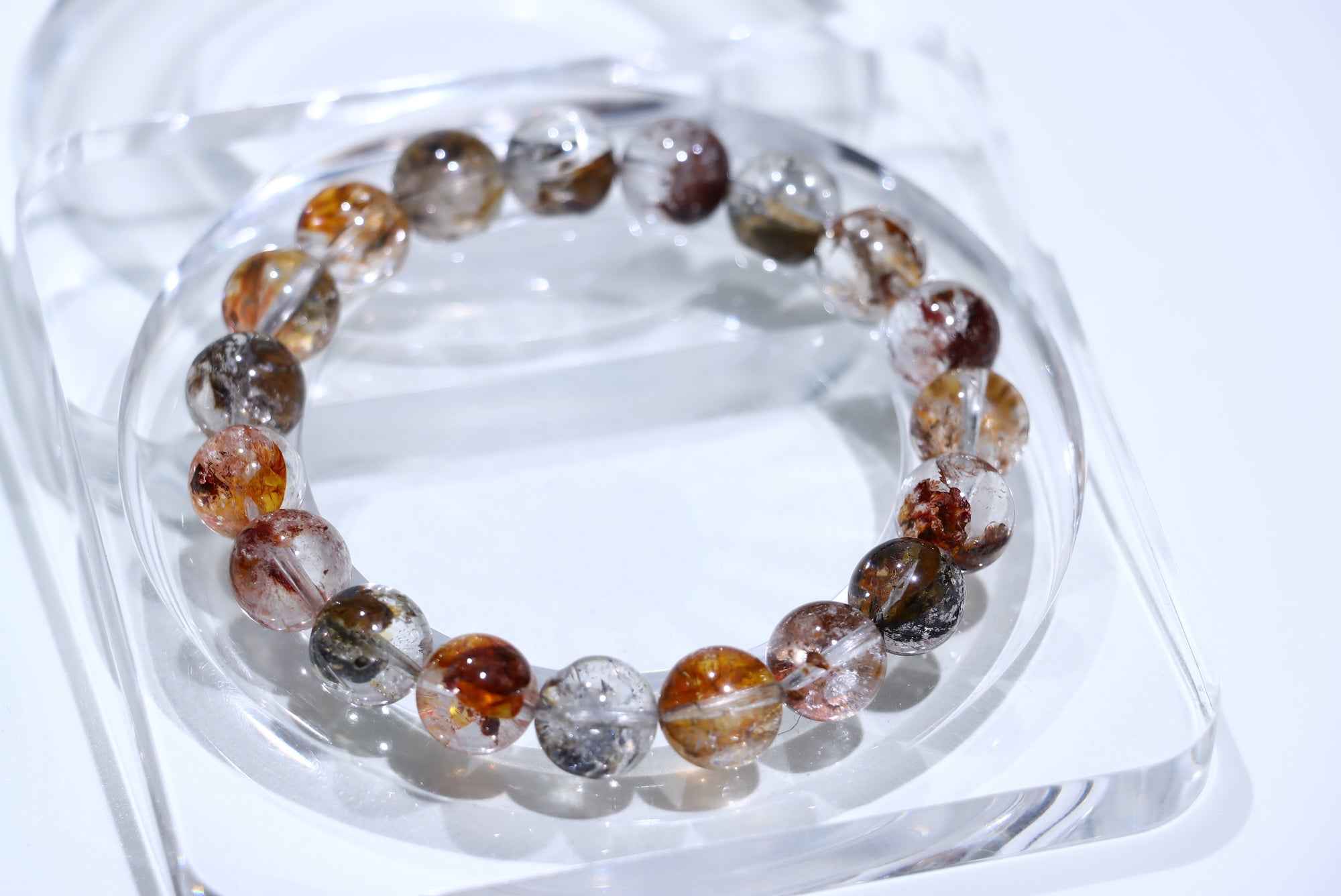 Fire Quartz Crystal Bracelet