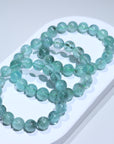 Green Aquamarine Crystal Bracelet