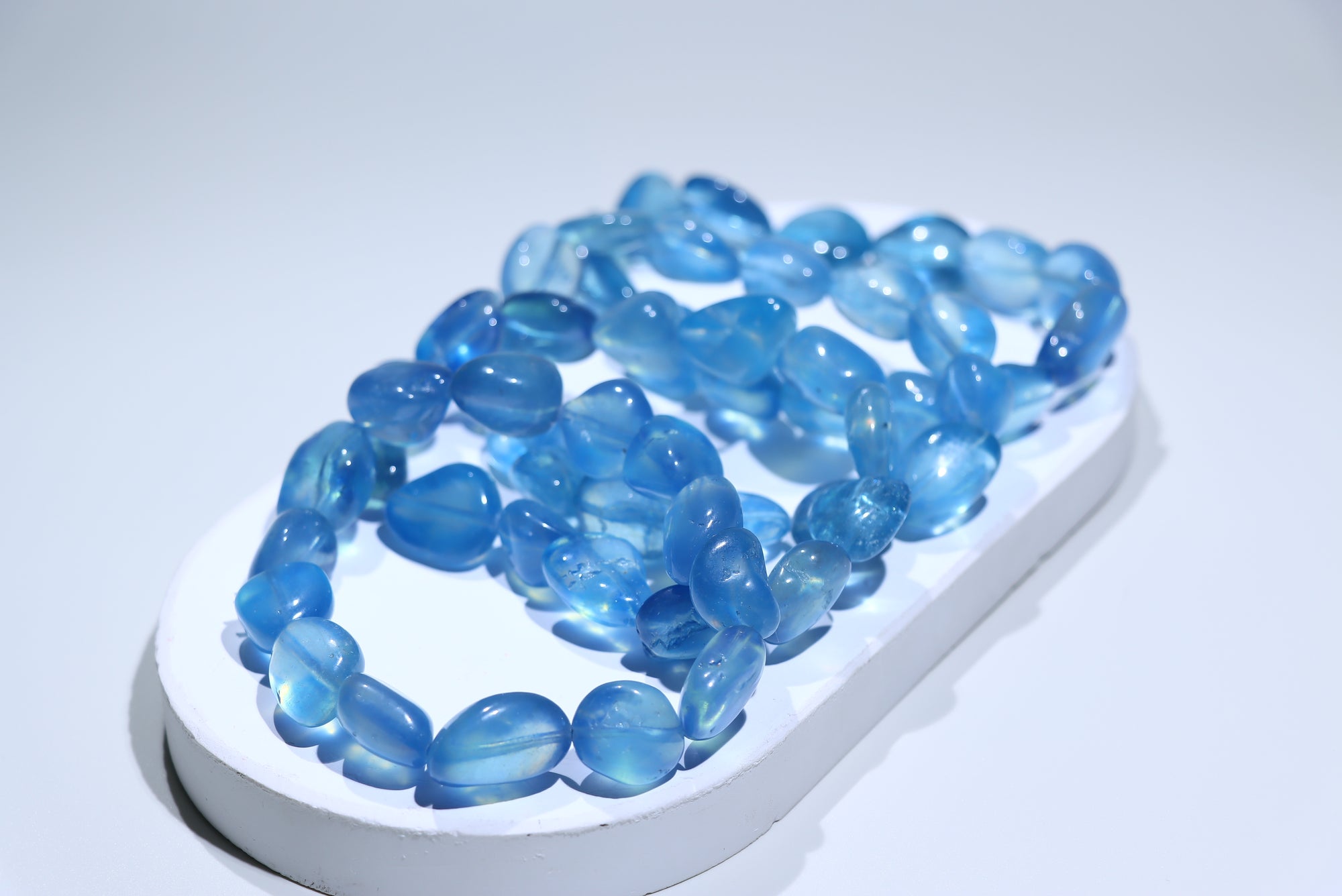 Aquamarine Crystal Bracelet