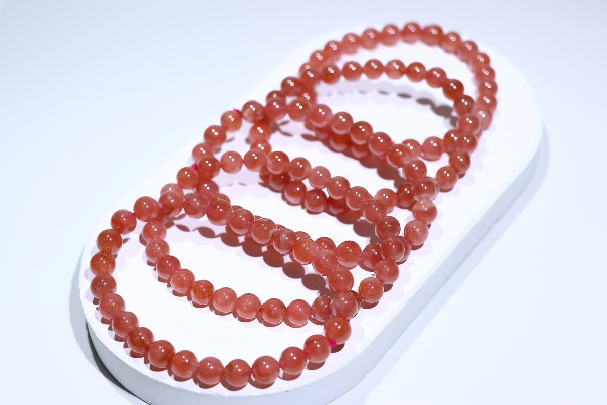 Rhodochrosite Crystal Bracelet