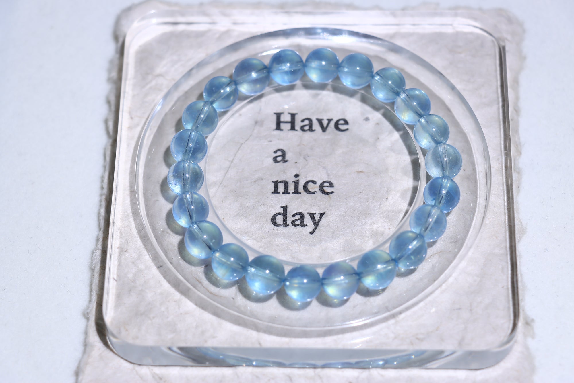 Aquamarine Crystal Bracelet