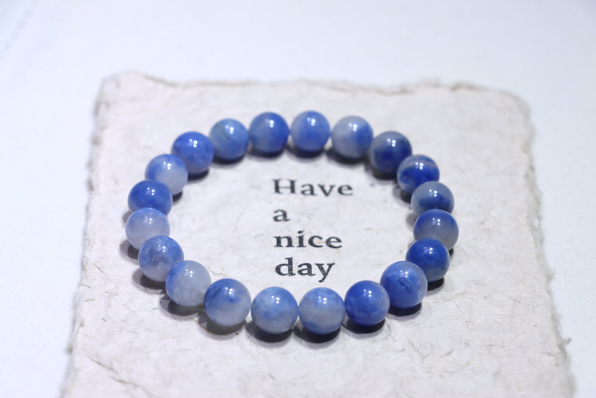 Blue Rutile Crystal Bracelet