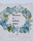 Morganite Free Form Crystal Bracelet
