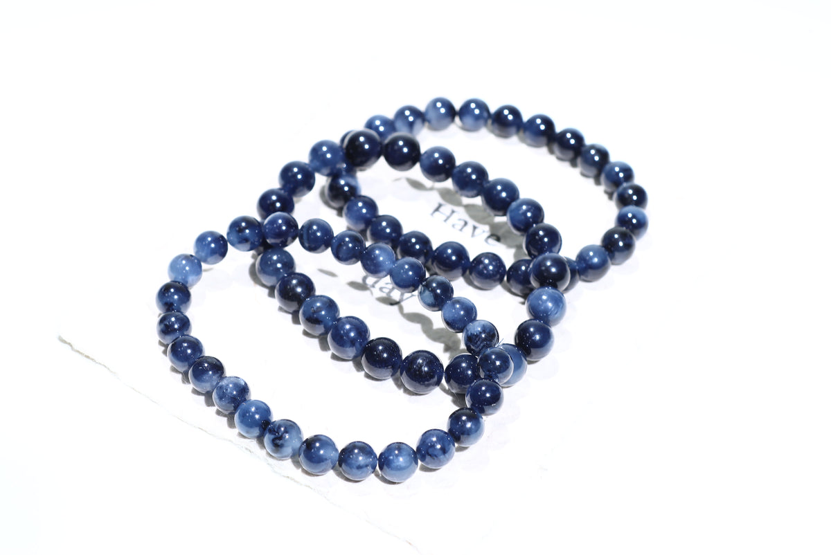 Blue Rutile Crystal Bracelet