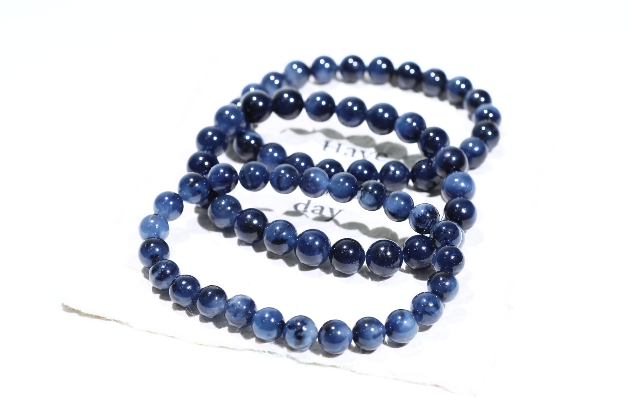 Blue Rutile Crystal Bracelet
