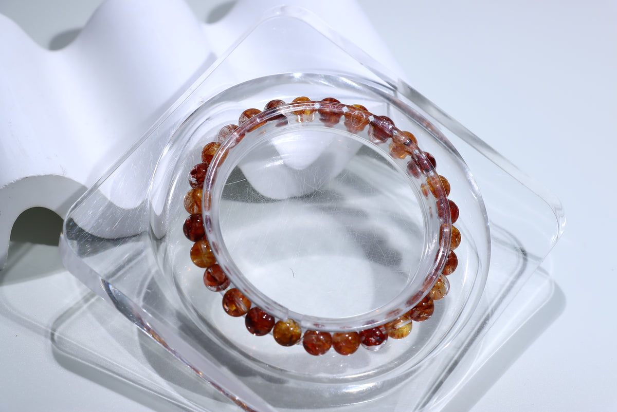 Fire Quartz Crystal Bracelet