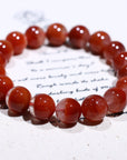 Red Rabbit Hair Crystal Bracelet