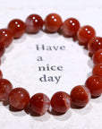 Red Rabbit Hair Crystal Bracelet