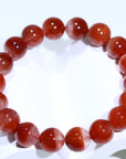 Red Rabbit Hair Crystal Bracelet