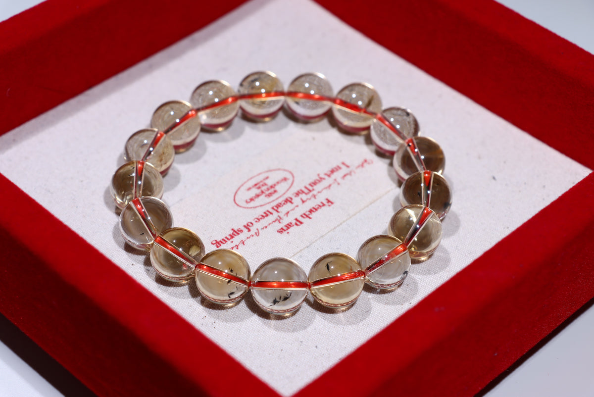 Citrine Sea Urchin Crystal Bracelet