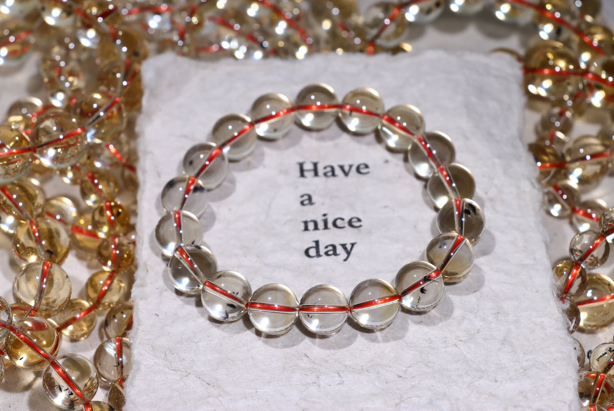 Citrine Sea Urchin Crystal Bracelet