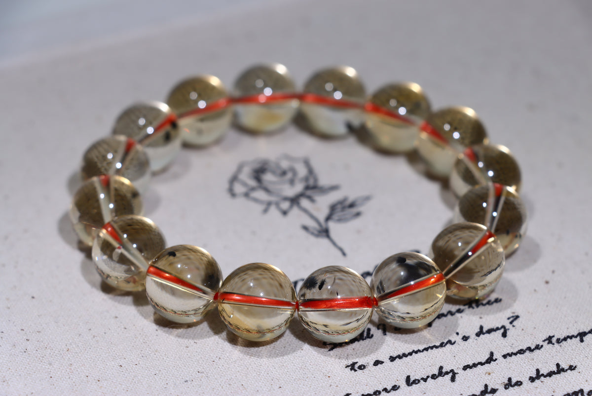 Citrine Sea Urchin Crystal Bracelet