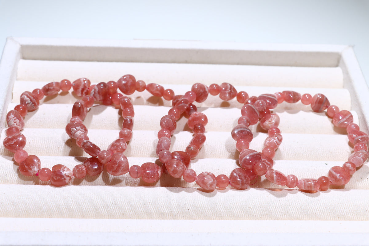 Rhodochrosite Crystal Bracelet