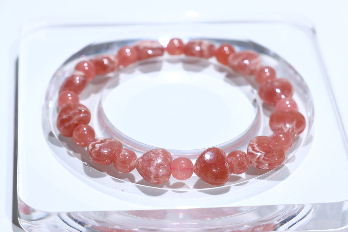 Rhodochrosite Crystal Bracelet