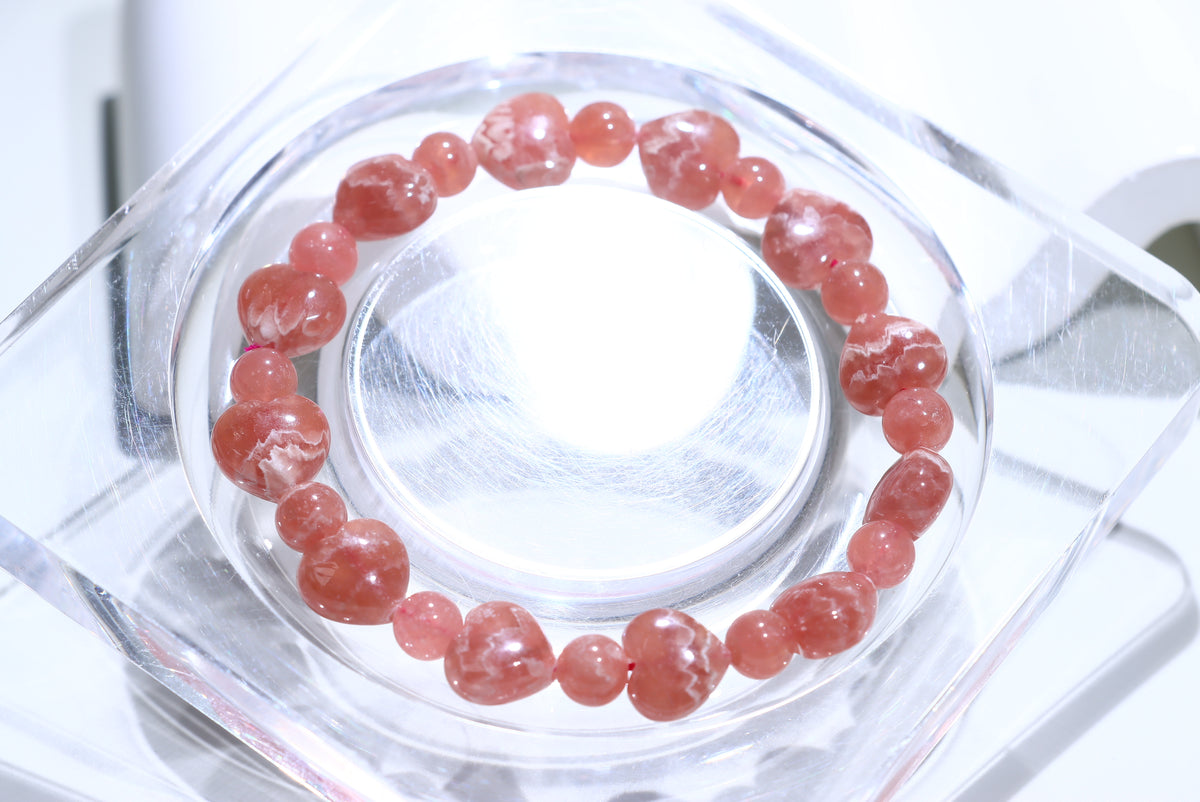 Rhodochrosite Crystal Bracelet