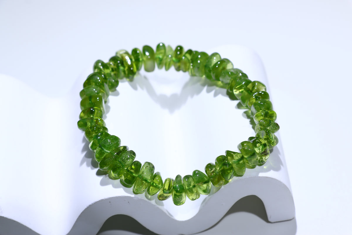 Peridot Crystal Bracelet