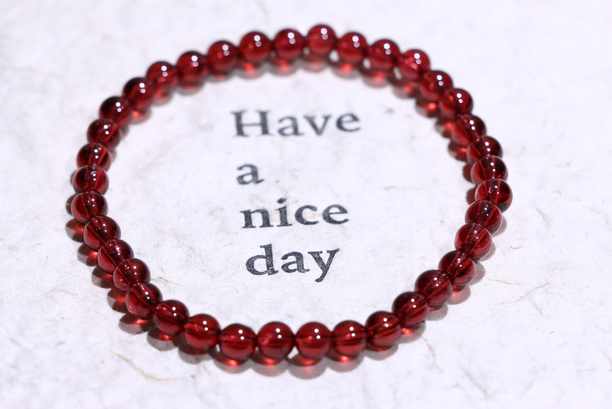 Garnet Crystal Bracelet