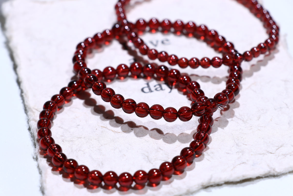 Garnet Crystal Bracelet