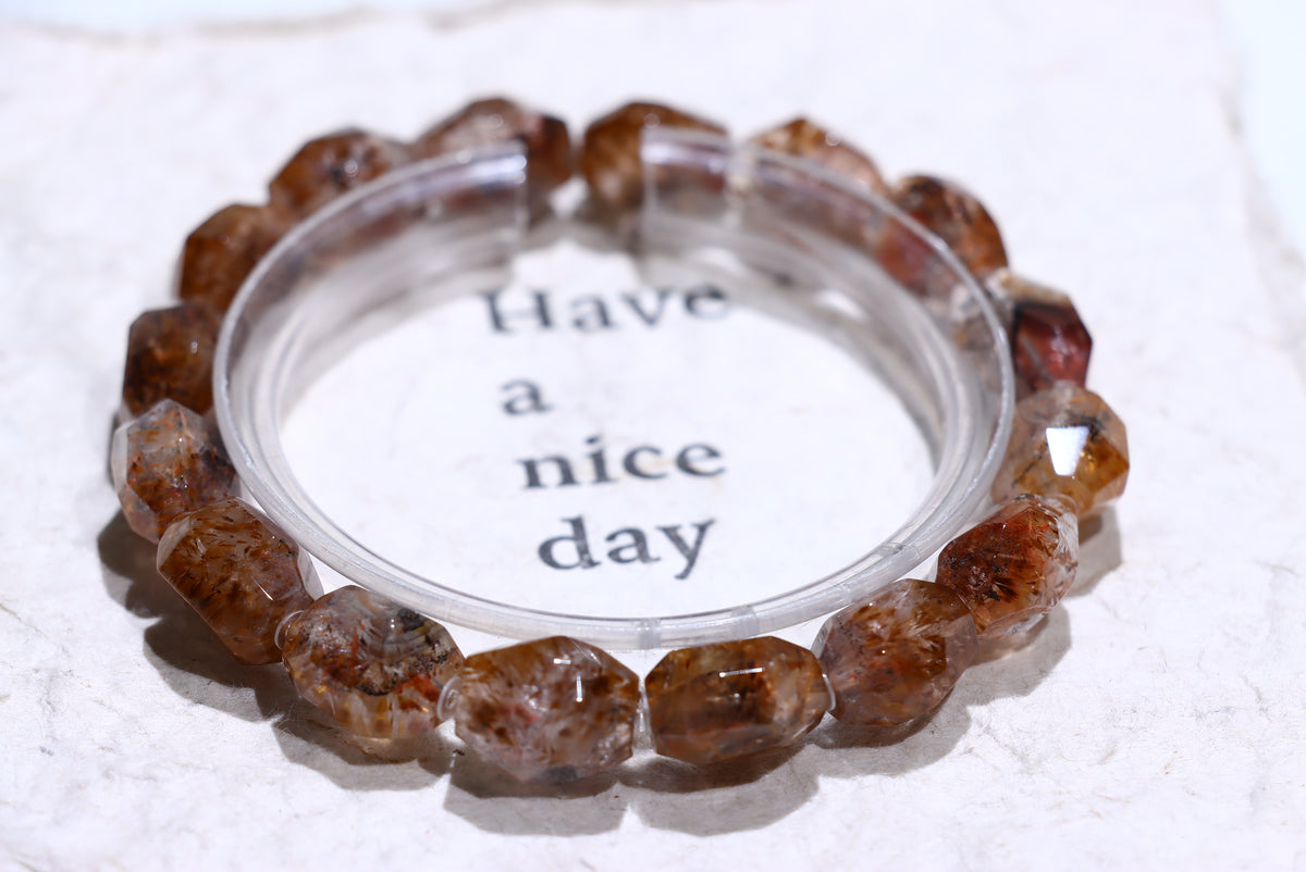 Purple Titanium Auralite 23 Crystal Bracelet