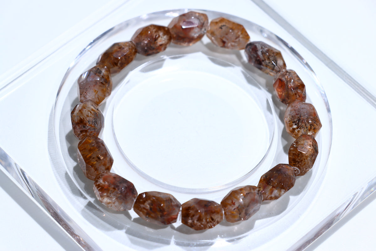 Purple Titanium Auralite 23 Crystal Bracelet